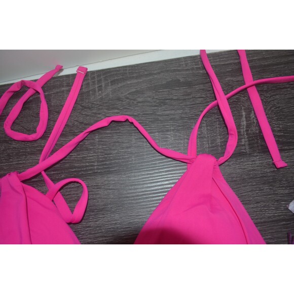 LASCANA Women's Hot Pink Triangle Bikini Top Size 36A/B - New with Tags - - Picture 2 of 7